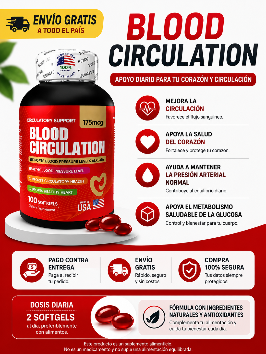 BLOOD CIRCULATION X 100 Softgels