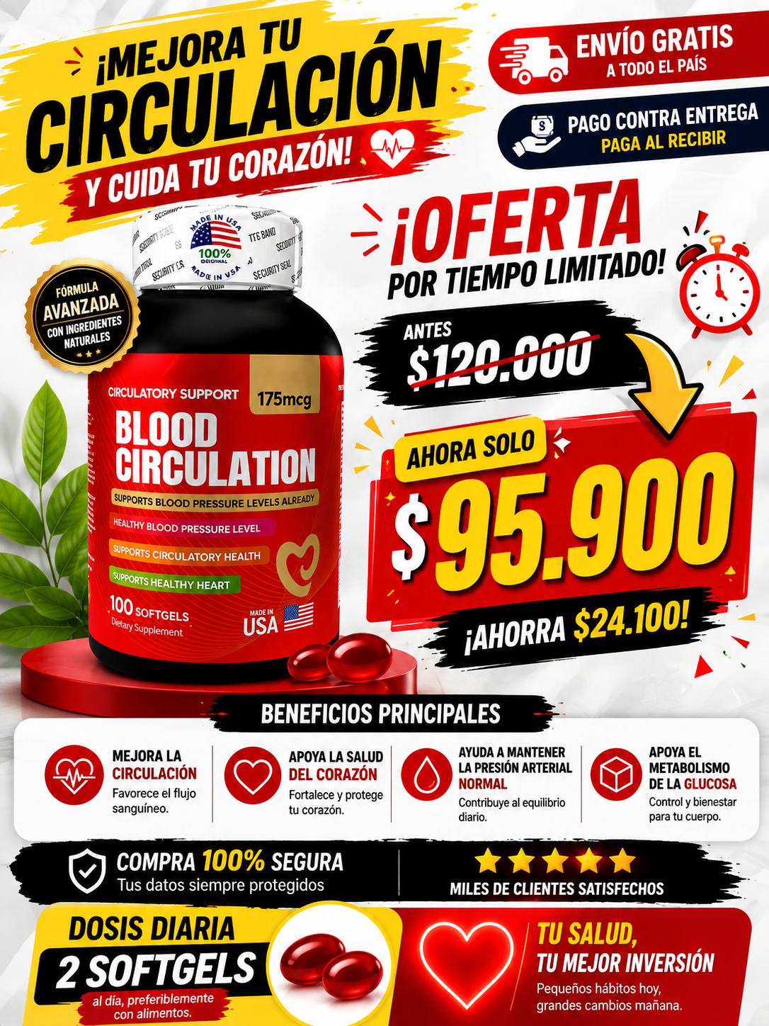 BLOOD CIRCULATION X 100 Softgels