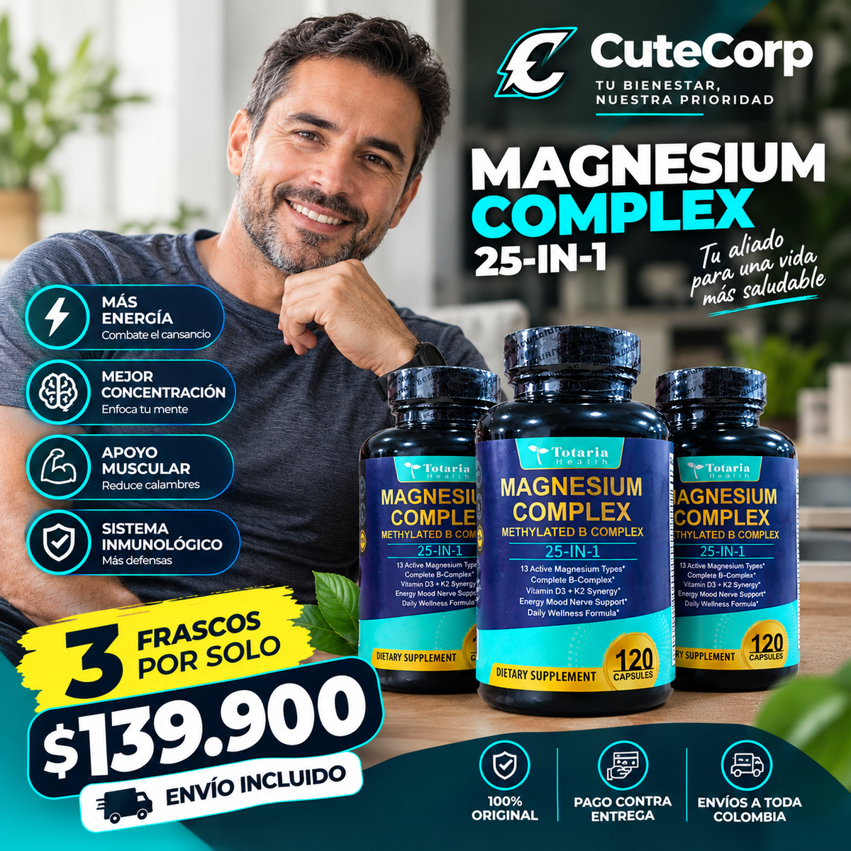 MAGNESIUM 25 IN 1 x 3