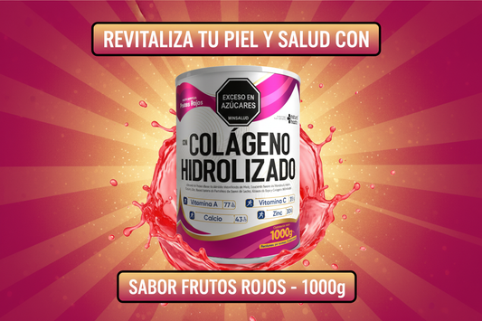 Colágeno banner promocional vibrante