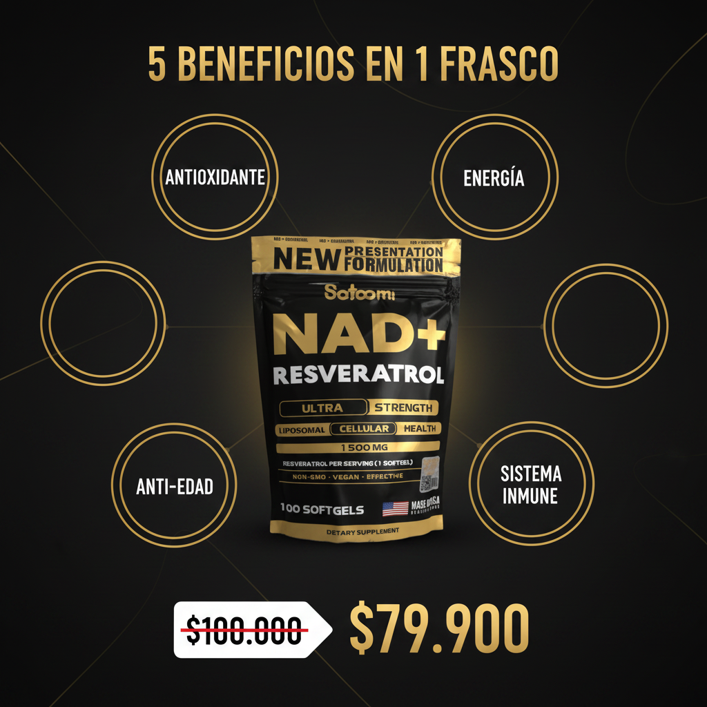 NAD+ Resveratrol - Infografía