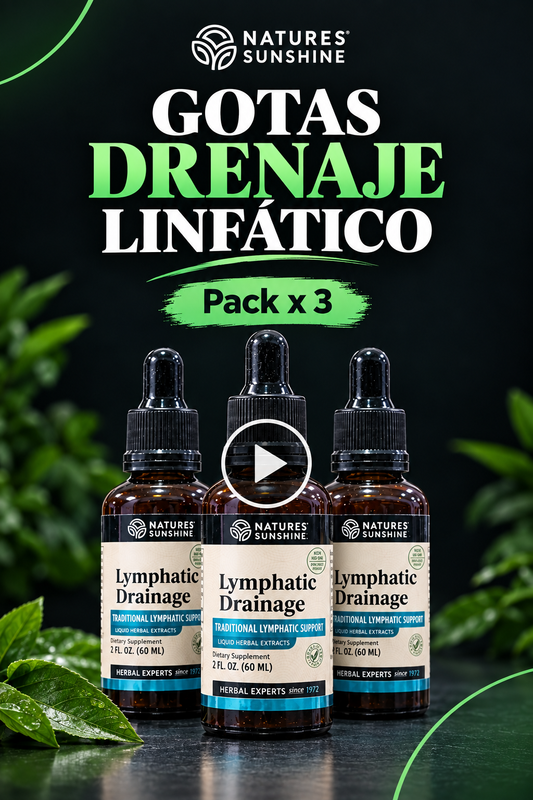 GOTAS DRENAJE LINFATICO x 3